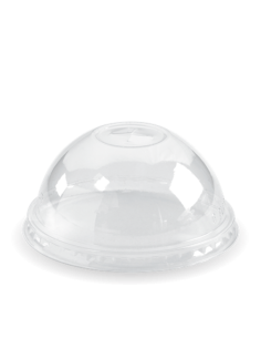 Biopak Lids Dome To Suit 300/700ml X Slot Biocup 100 Pack Sleeve